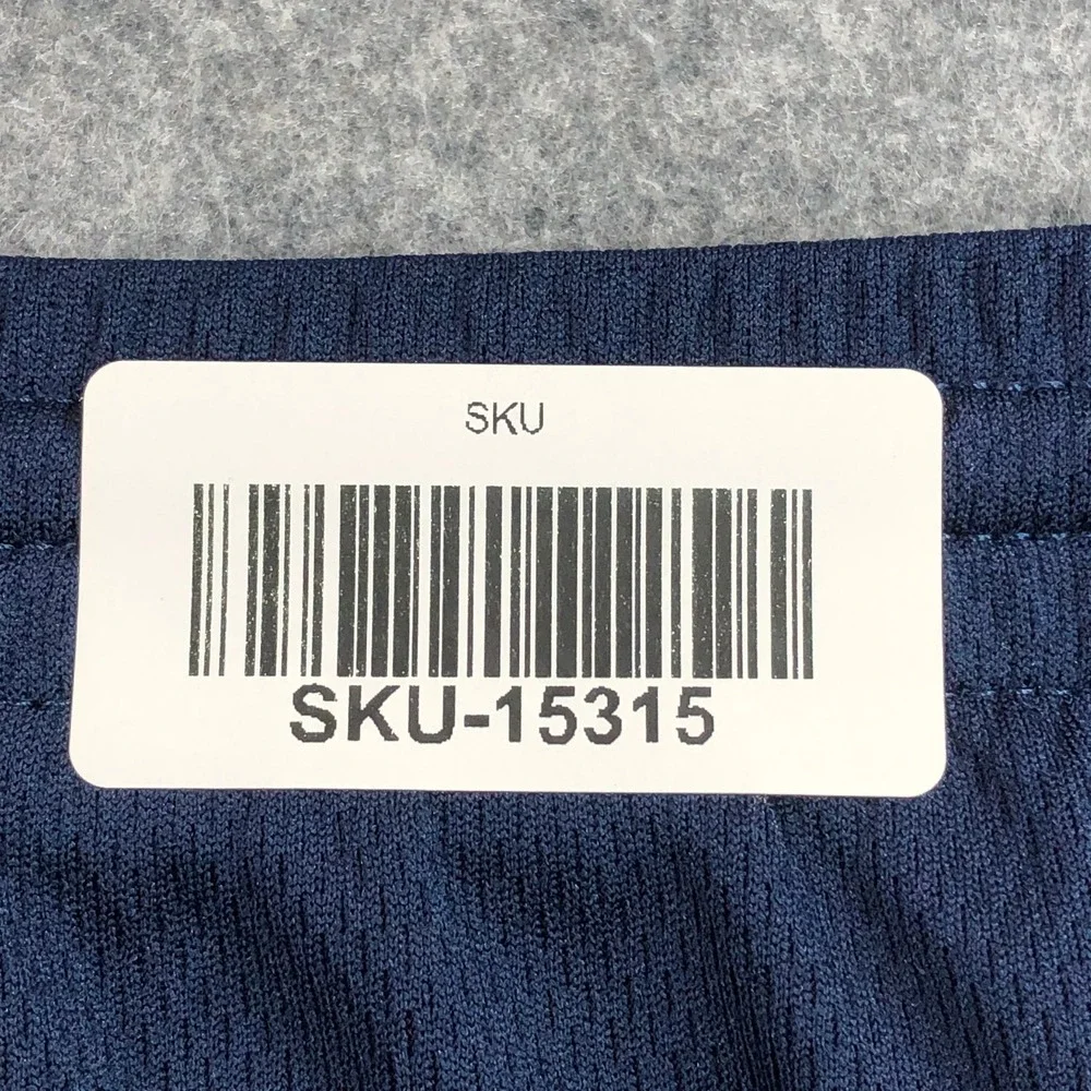 Nike Mens Track Pants Large Navy Blue Dri-FIT Ankle Zip Athletic Training Gym
